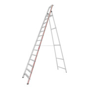 Hymer Stufenstehleiter mit Plattform, einseitig begehbar, 14 Stufen