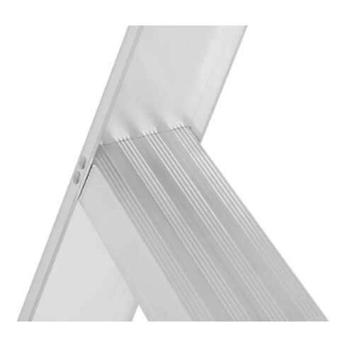 Hymer Stufenstehleiter mit Plattform, einseitig begehbar, 4 Stufen