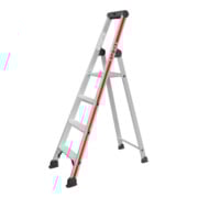 Hymer Stufenstehleiter mit Plattform, einseitig begehbar, 4 Stufen