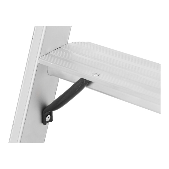 Hymer Stufenstehleiter mit Plattform, einseitig begehbar, 4 Stufen