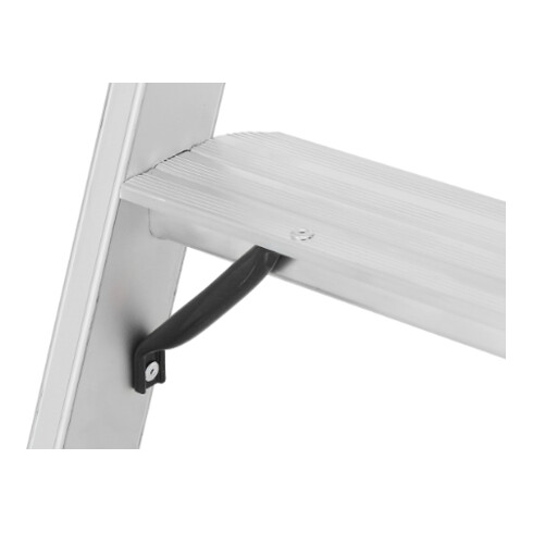 Hymer Stufenstehleiter mit Plattform, einseitig begehbar, 4 Stufen