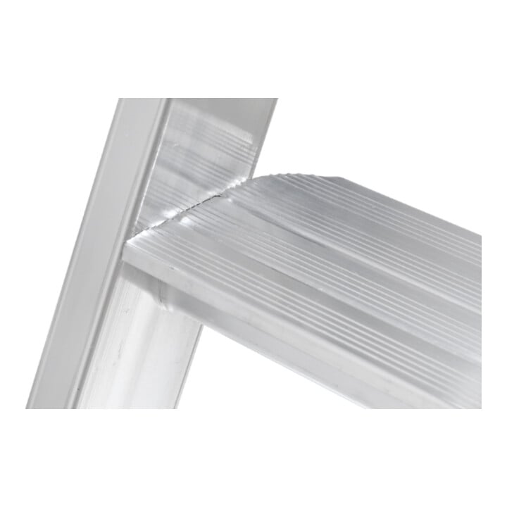Hymer Stufenstehleiter mit Plattform, einseitig begehbar, 4 Stufen