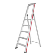 Hymer Stufenstehleiter mit Plattform, einseitig begehbar, 5 Stufen