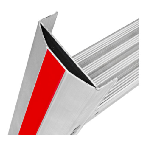 Hymer Stufenstehleiter mit Plattform, einseitig begehbar, 7 Stufen