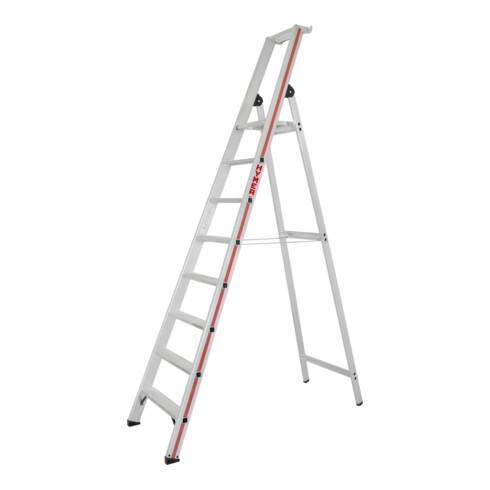 Hymer Stufenstehleiter mit Plattform, einseitig begehbar, 8 Stufen