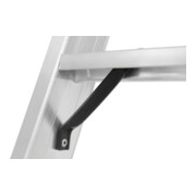 Hymer Stufenstehleiter mit Plattform und Rollen, einseitig begehbar-4