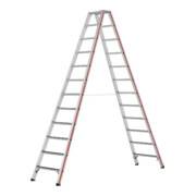 Hymer Stufenstehleiter R13, beidseitig begehbar, 2x12 Stufen