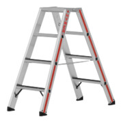 Hymer Stufenstehleiter R13, beidseitig begehbar, 2x4 Stufen