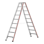 Hymer Stufenstehleiter R13, beidseitig begehbar, 2x9 Stufen