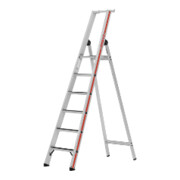 Hymer Stufenstehleiter R13 mit Plattform, einseitig begehbar, 6 Stufen