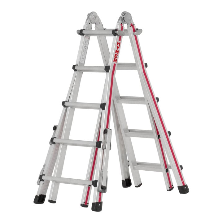 Hymer Teleskopleiter TELESTEP, 4x5 Sprossen inkl GRATIS Eimerhaken
