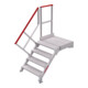 Hymer Treppe stationär Stufenbreite 800 mm mit Podest Treppenneigung 45°