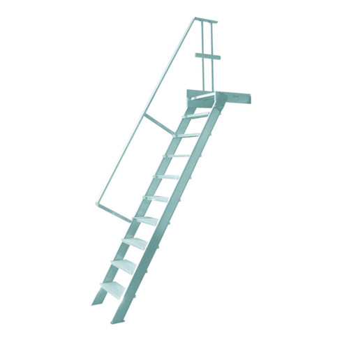 Hymer Treppe stationär Stufenbreite 1000 mm mit Podest Treppenneigung 60°