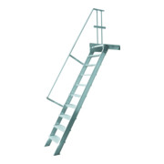 Hymer Treppe stationär Stufenbreite 600 mm mit Podest Treppenneigung 60°-1