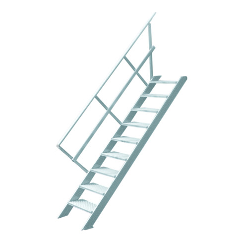 Hymer Treppe stationär Stufenbreite 600 mm ohne Podest Treppenneigung 45°