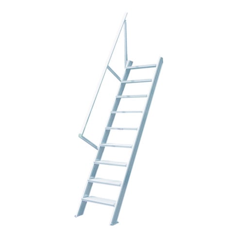 Hymer Treppe stationär Stufenbreite 600 mm ohne Podest Treppenneigung 60°