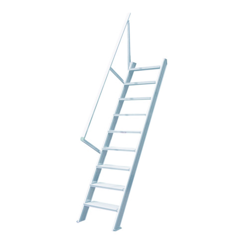 Hymer Treppe stationär Stufenbreite 800 mm ohne Podest Treppenneigung 60°