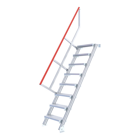 Hymer Treppe stationär Stufenbreite 600 mm ohne Podest Treppenneigung 60°