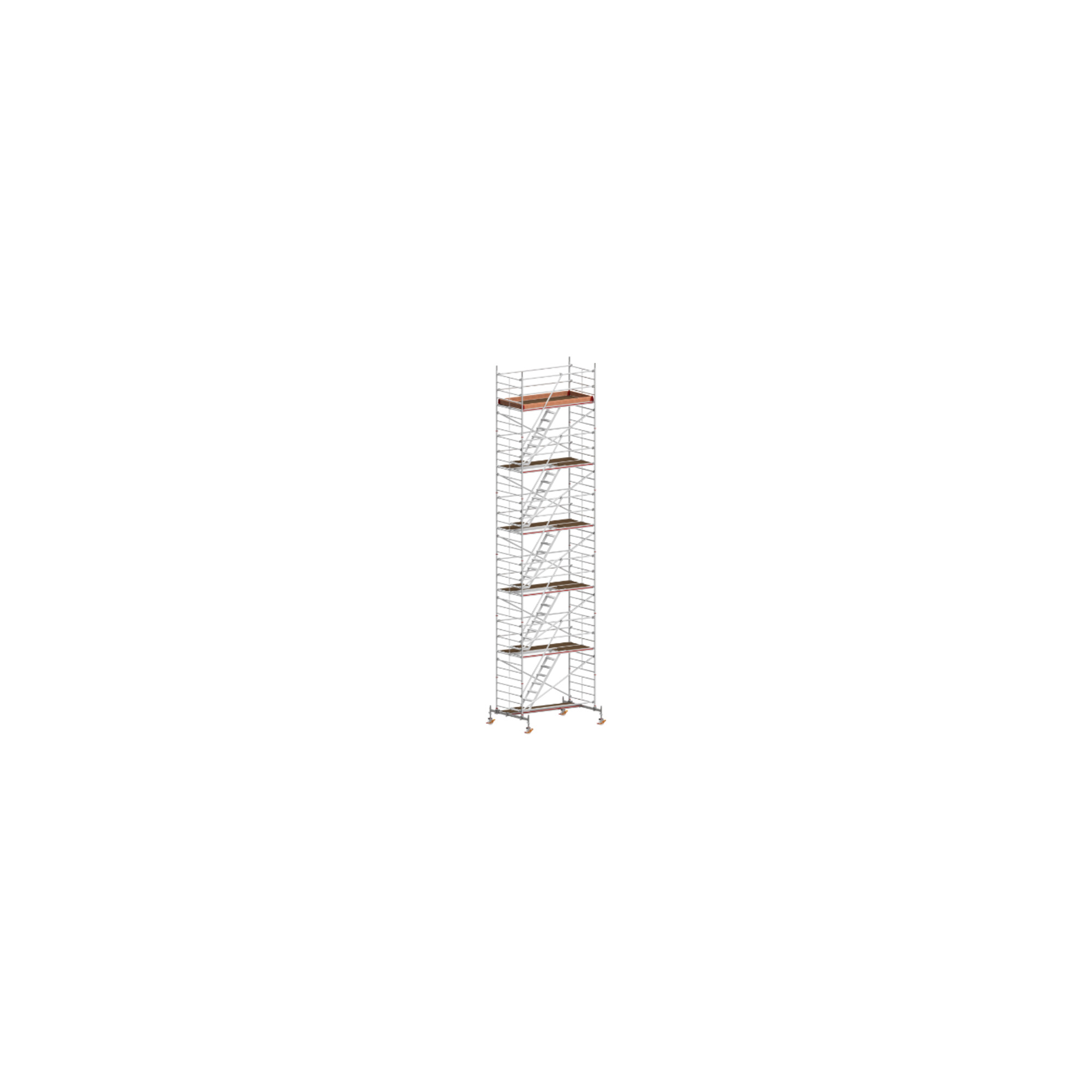 Hymer Treppen-Fahrgerüst mit Fahrtraversen 2,95x1,50m, Reichhöhe 12,6 m