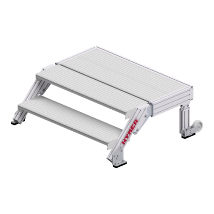 Hymer Treppenpodest, Stufenbreite 1000 mm, 2 Stufen