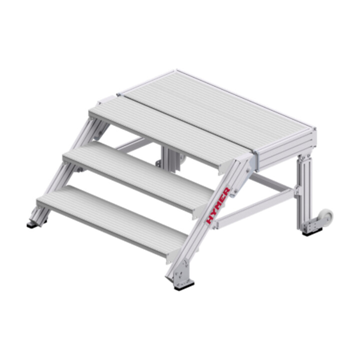 Hymer Treppenpodest, Stufenbreite 1000 mm, 3 Stufen