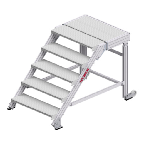 Hymer Treppenpodest, Stufenbreite 800 mm, 5 Stufen