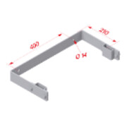 Hymer Wandhalter U-Form 210 mm-4