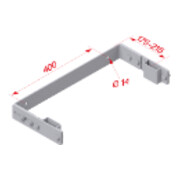 Hymer Wandhalter U-Form verstellbar-4