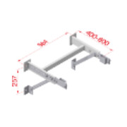 Hymer Wandkonsole verstellbar 400-600-4
