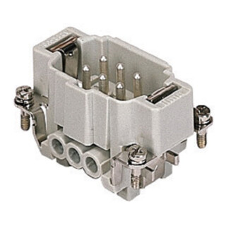 I.L.M.E. Insert à broches CNEM 06 T 6P 16A à connexion à vis