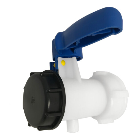 IBC Robinet à tournant sphérique avec couvercle, PP, IBC AG 2" (S60x6) 0 0