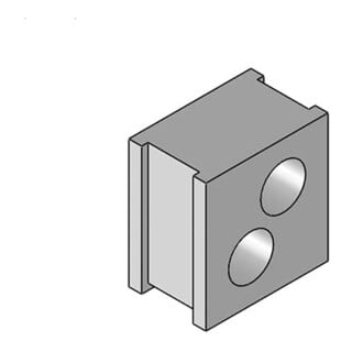 icotek Raccord QT 2/7 gris
