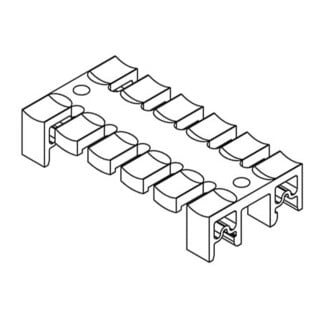 icotek Zugentlastungsseite für Hutschiene KZL 80 H 79,5 mm Kunststoff