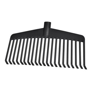 Ideal Balai à feuilles nylon rouge 21 dents L 38 cm