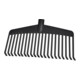 Ideal Balai à feuilles nylon rouge 21 dents L 38 cm-1
