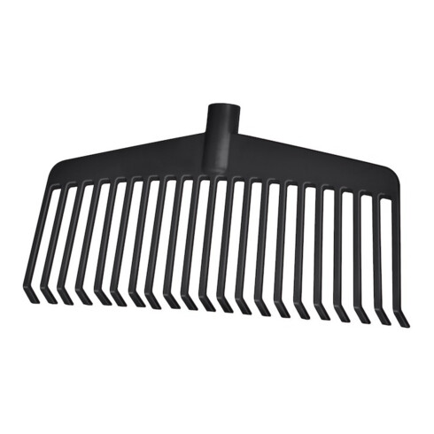 Ideal Balai à feuilles nylon rouge 21 dents L 38 cm
