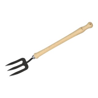 Ideal Fourche à main 3 dents Manche en hêtre 40 cm