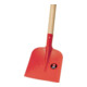 Ideal Holsteiner Pelle à sable avec manche en plastique, rouge, taille 2-1