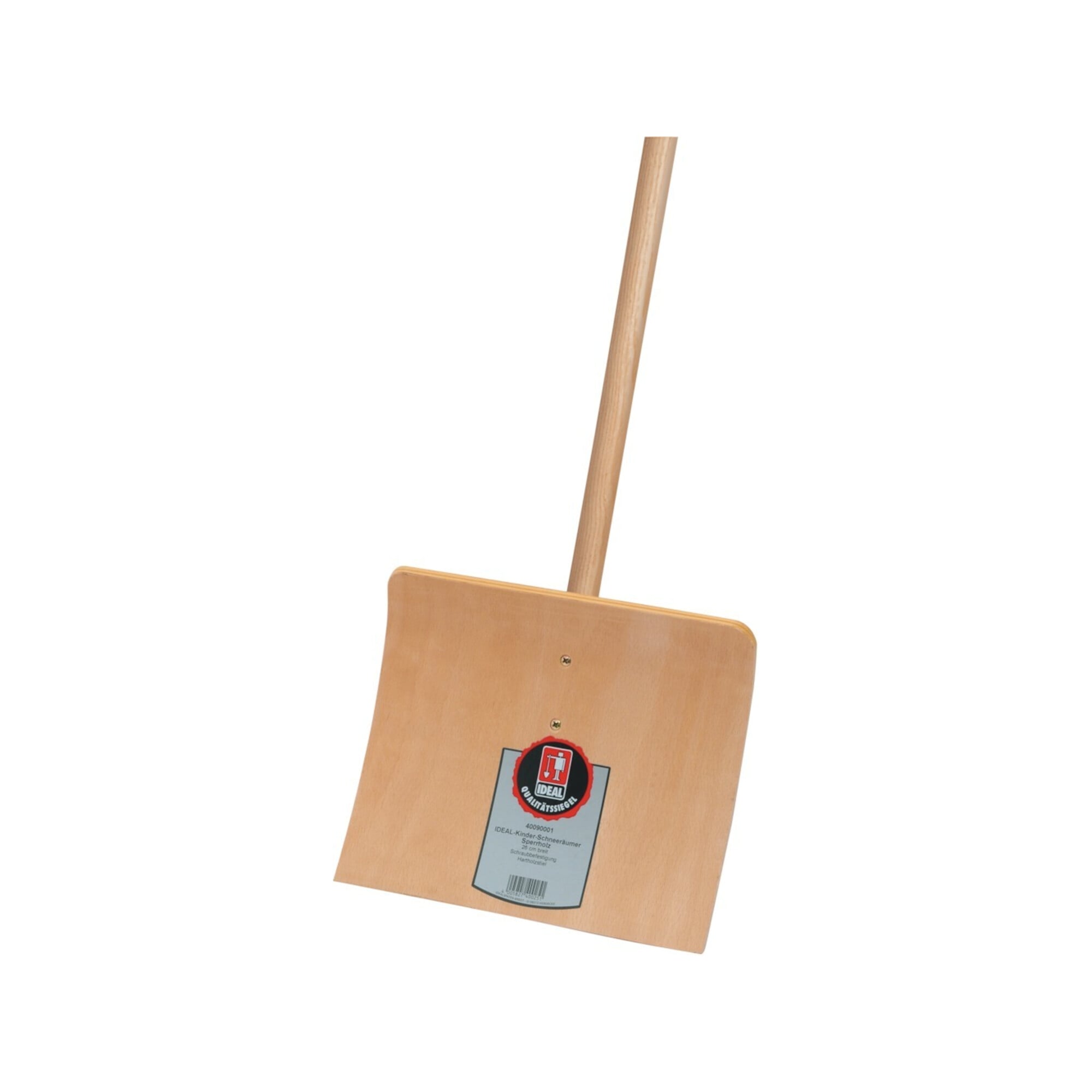 Ideal Kinder-Schneeschieber Holz mit Stiel