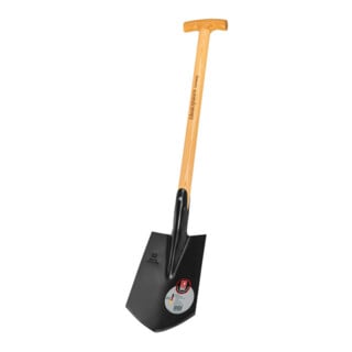 Ideal Pelle compacte noire avec manche ET 600 mm