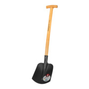 Ideal Pelle compacte noire avec manche ET 630 mm