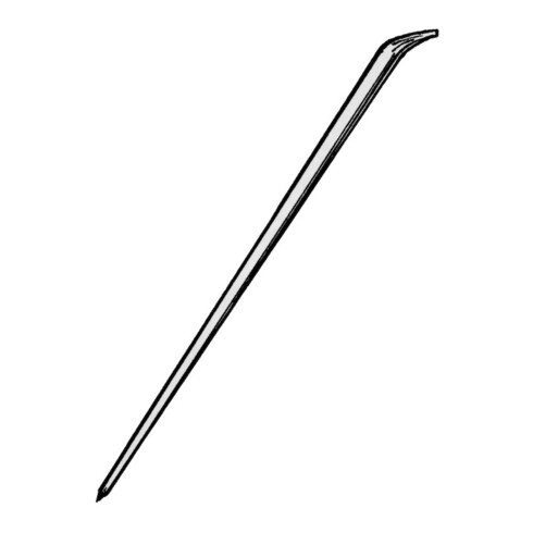 Ideal Pied-de-biche 1750 mm Pointe coudée, tranchant carré