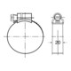 IDEAL Schlemper Maxi-Collier en bande d'acier W1, 20 mm, 242-277 mm-3
