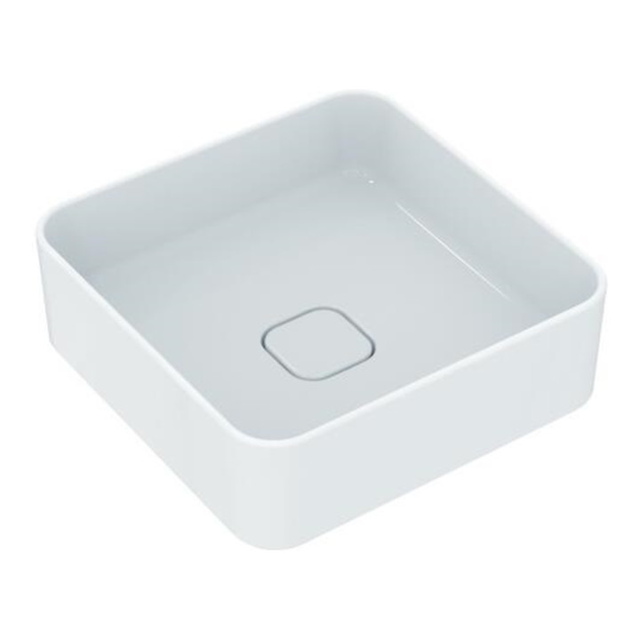 Ideal Standard Aufsatzwaschtisch STRADA II ohne Überlauf, ohne Hahnloch 400 x 400 x 180 mm weiß