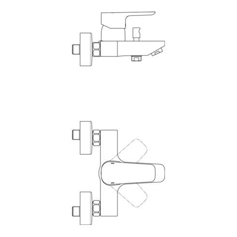 Ideal Standard Badearmatur CERAPLAN III AP chrom