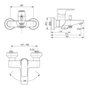 Ideal Standard Badearmatur CONNECT AIR AP chrom-2
