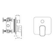 Ideal Standard Einhebel-Badearmatur TONIC II UP Bausatz 2 eigensicher gemäß DIN EN 1717 chrom-4