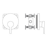 Ideal Standard Einhebel-Brausebatterie NEON UP, Funktionsteil, Sichtteile chrom-4