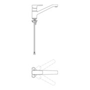 Ideal Standard Einhebel-Küchenarmatur CERAPLAN III DN 15 chrom-4