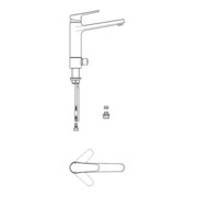 Ideal Standard Einhebel-Küchenarmatur CERAPLAN III mit Geräteabsperrventil chrom-4
